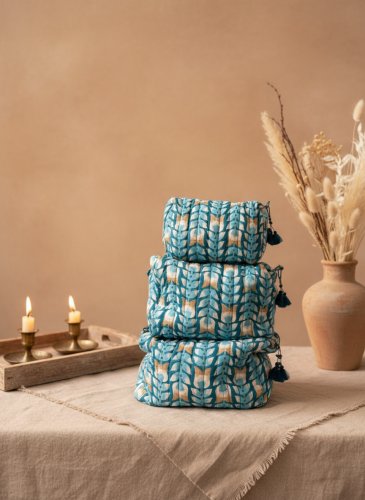 Makeup and Toiletry bag set-F