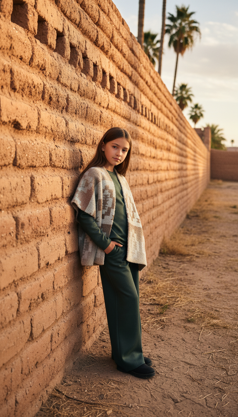 Mini Aztec Poncho set