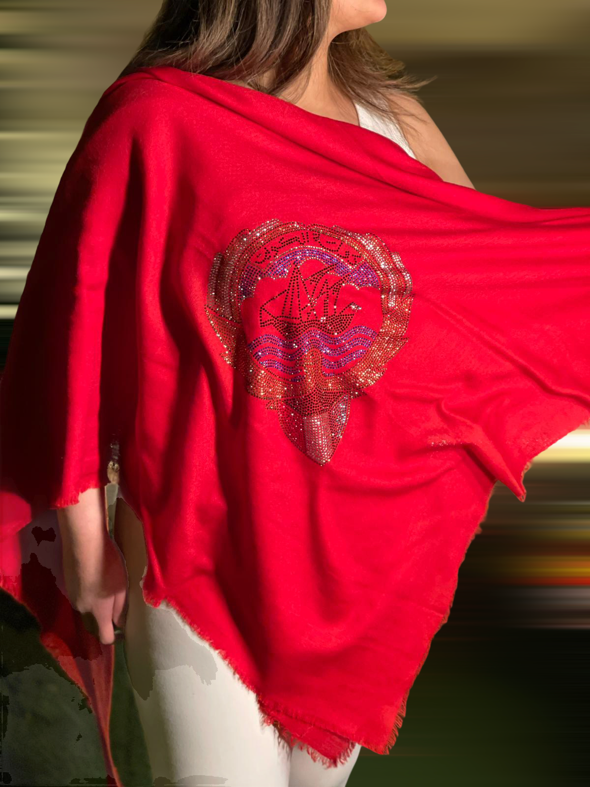 Kuwait scarf-Red