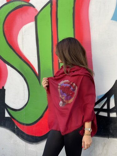 Kuwait scarf-Maroon
